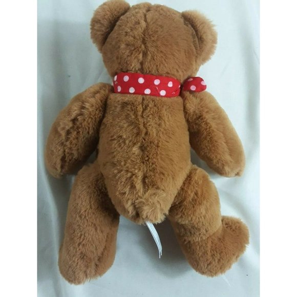 Godiva Toys Godiva Teddy Bear Brown Red Heart Bow Stuffed Animal